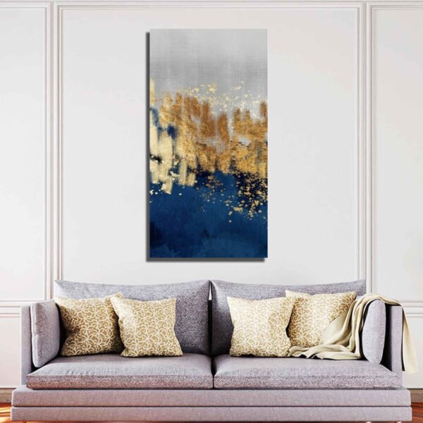 Beautiful Golden Textured Abstract Canvas