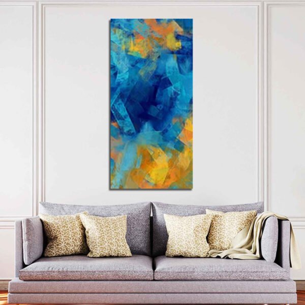 Abstract Colorful Blue Canvas