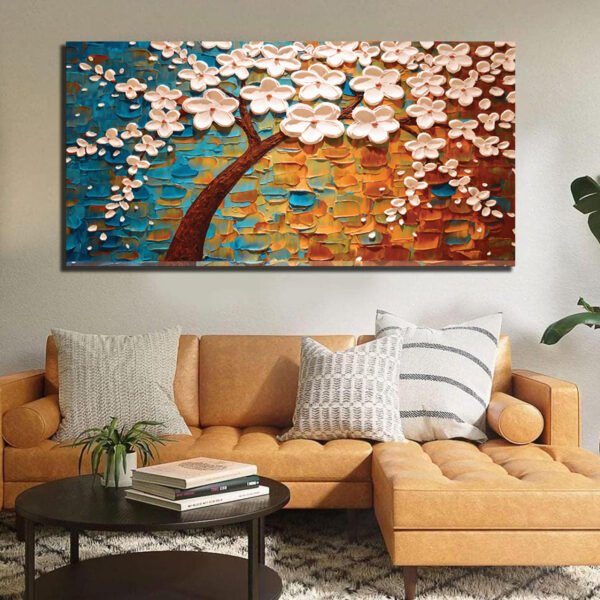 3D flower abstract Canvas Wall Painting