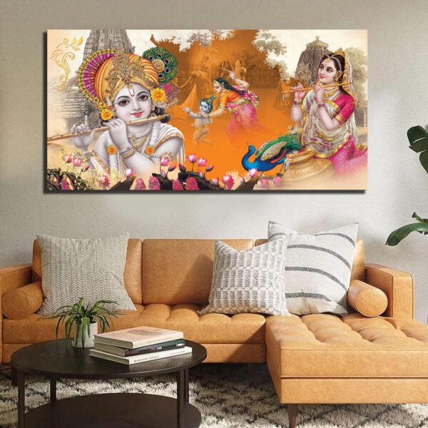 Radha Krishna Canvas Wall Painting