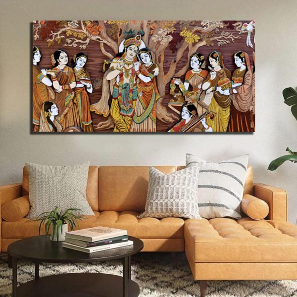 Radha Krishna  Canvas Wall Painting