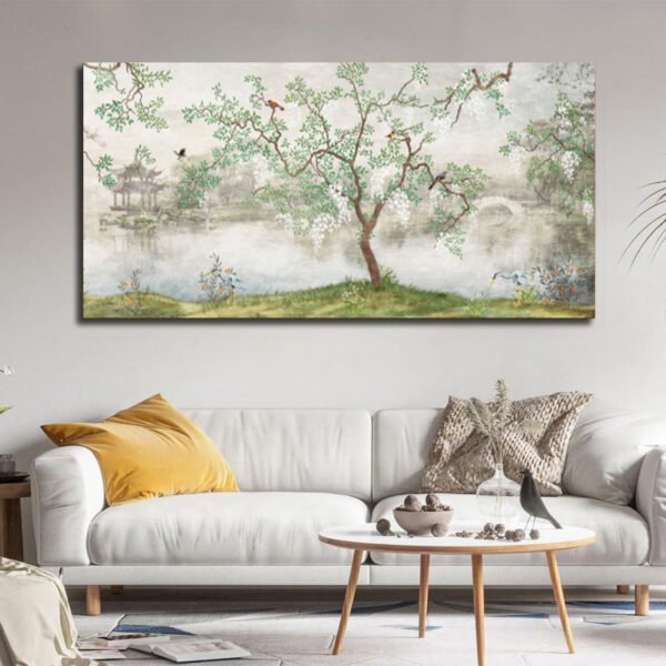 Chinese garden landscape Canvas
