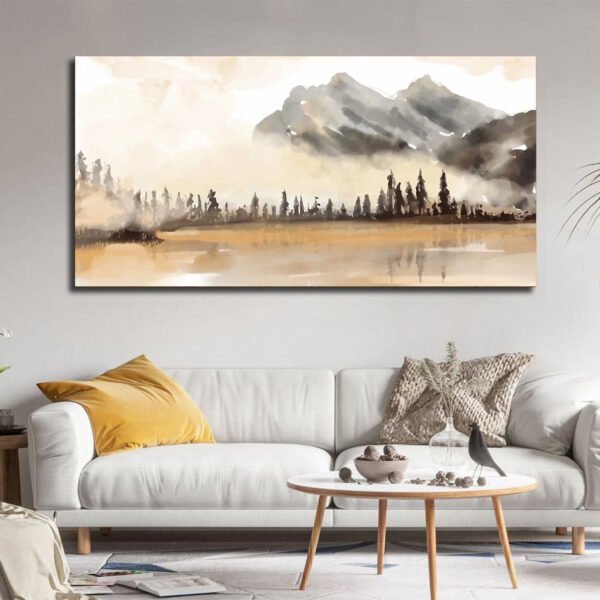 Mountain And Forest Landscape Canvas
