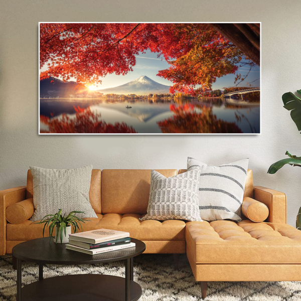 Mount Fuji  Floating Frame Canvas Wall Painting