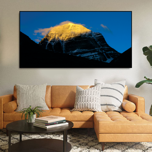 Mount Kailash Floating Frame canvas wall painting